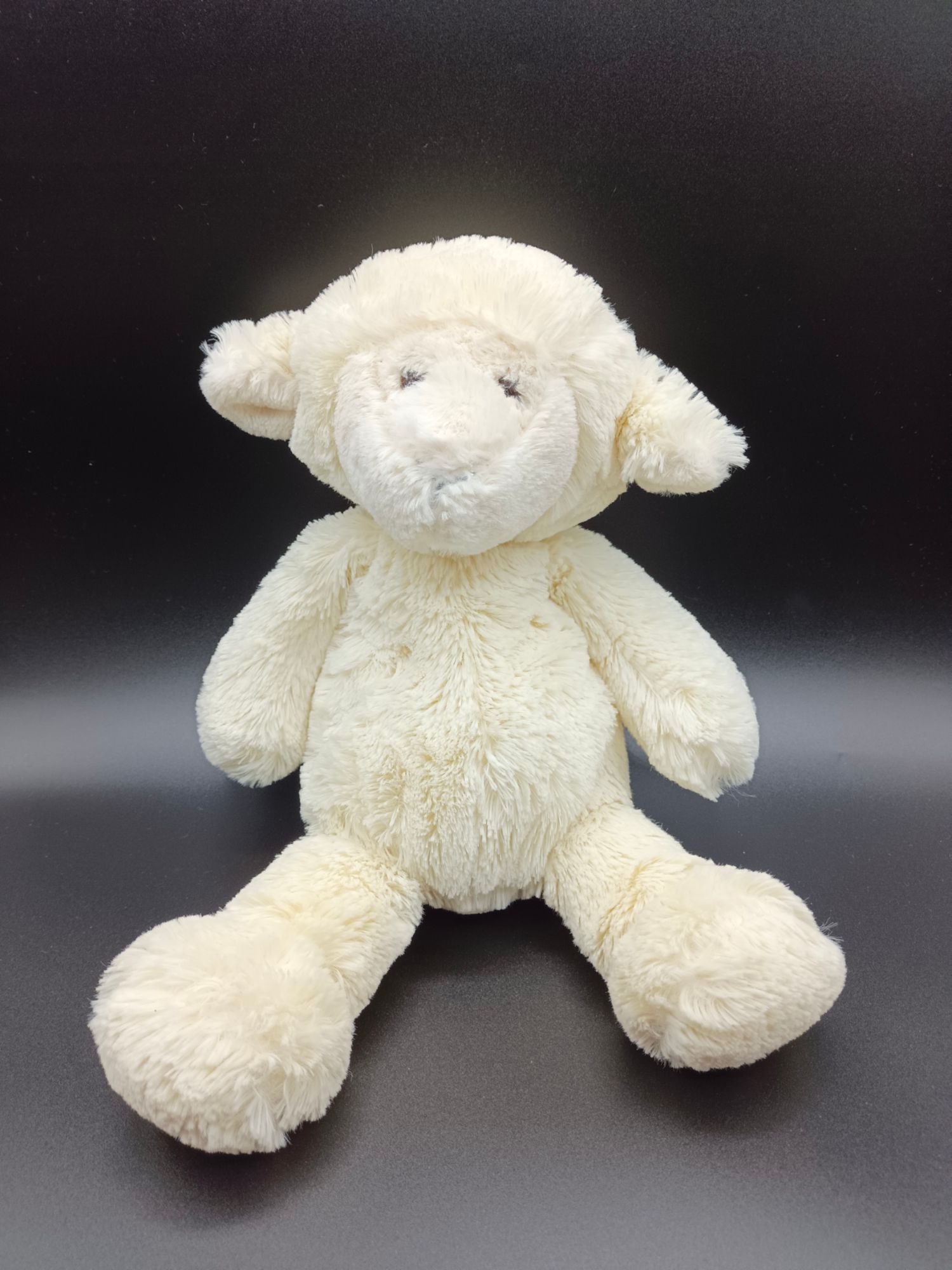 Doudou Peluche Mouton Blanc Crème - Manhattan Toy - Env. 40 Cm