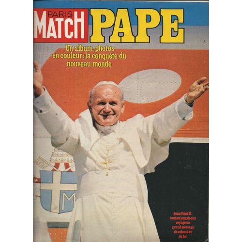 Paris Match 09/02/1979 Pape Jean-Paul 2, Bjorn Borg, France Dougnac, Maurice Papon, Bernard Buffet, Sydney Rome, Jacques Martin, Margaux Hemingway, Lee Marvin, Johnny Hallyday, Rockfeller, Manufrance