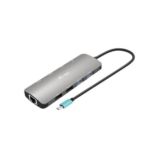 i-Tec Nano Dock - Station d'accueil - pour tablette, ordinateur portable - USB4 / Thunderbolt 4 - 2 x HDMI - 1GbE