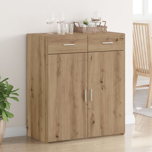 Vidaxl Meuble De Rangement Chêne 80x42,5x93,5 Cm Bois D'ingénierie