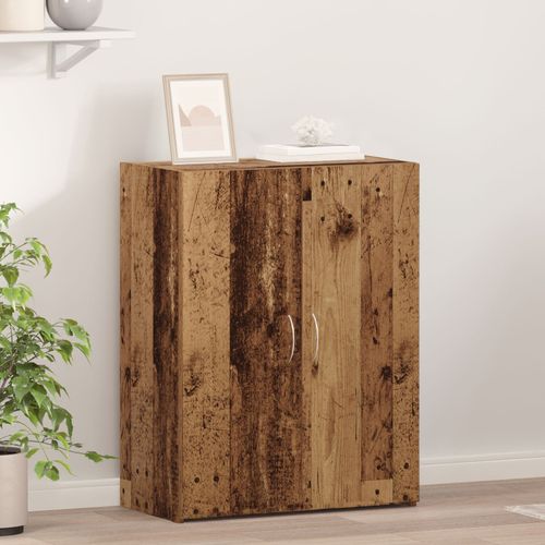 Vidaxl Cabinet De Bureau Bois Ancien 60x32x77,5 Cm Bois Ingénierie