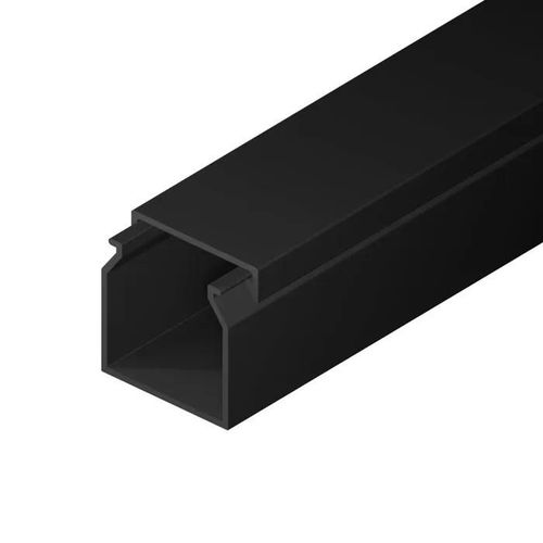 Goulotte électrique EDO Solutions EDO777742 - 25x25 mm - Anthracite - PVC -  longueur 2 m