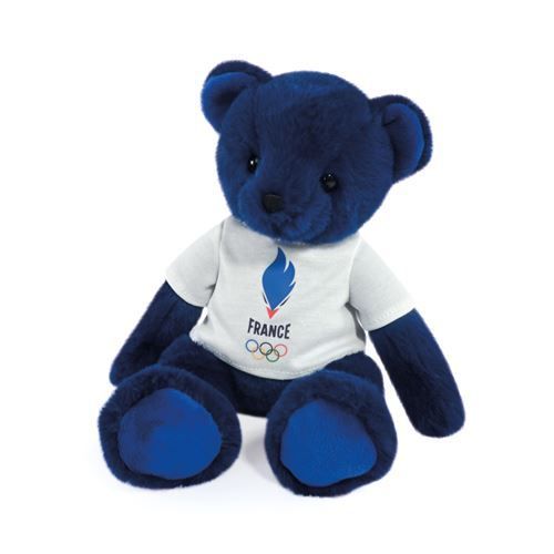 Peluche Doudou Et Compagnie Ours De Équipe De France Bleu