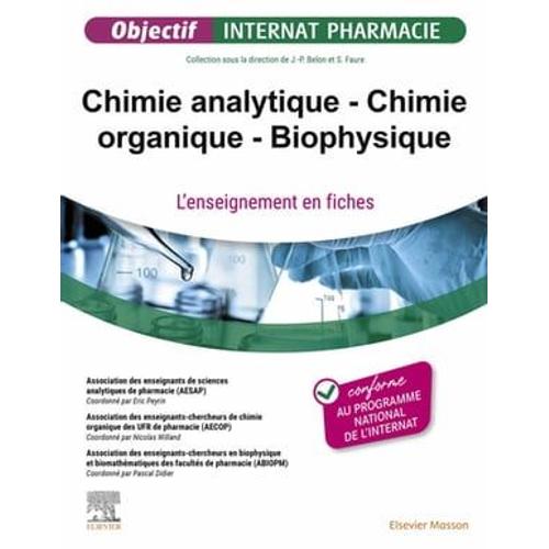 Chimie Analytique - Chimie Organique - Biophysique