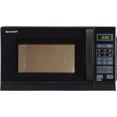 Sharp R642BKW - Micro-ondes 2 en 1 avec grill 20 L - Noir