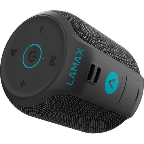 Lamax Haut-parleurs Bluetotooth (30?h, Fonctionnement sur batterie), Enceinte Bluetooth, Noir