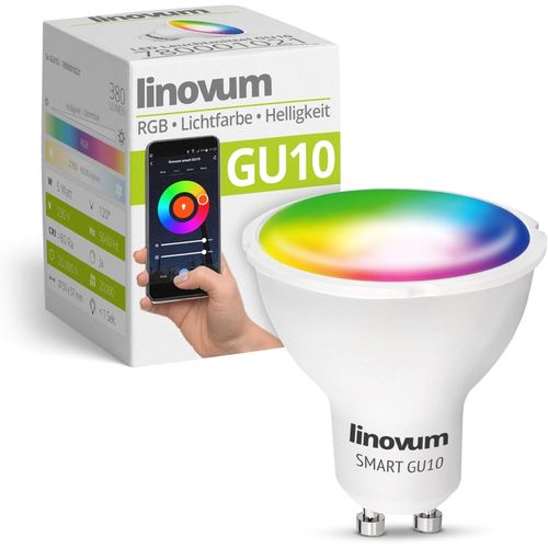 Smart Gu10 Lampe Led Compatible Avec Alexa & Google Home Contrôlable Via Application \U2013 Intensité Variable Rvb Et Tons Blancs 2700\U20136500 K Wifi Bulb 5 W 230 V[Den5286208]