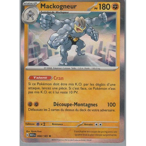 Carte Pokémon - Mackogneur - 068/165 - Holo-Rare - Ev3,5 - Mew 151