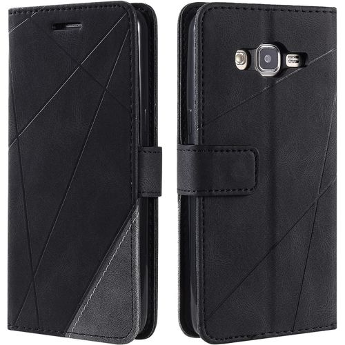 Coque Pour Galaxy Grand Prime, Etui En Cuir Pu Portefeuille Housse Fermeture Magnétique Und Flip Pour Galaxy Grand Prime, Avec Fermeture Magnétique, Noir[Pro52905850]