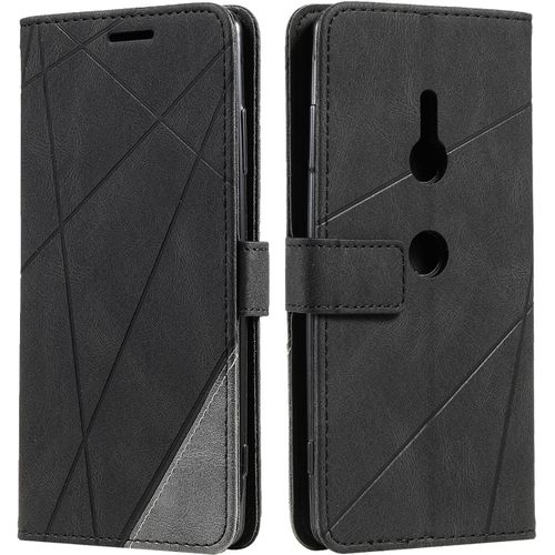 Coque Pour Sony Xperia Xz3, Etui En Cuir Pu Portefeuille Housse Fermeture Magnétique Und Flip Pour Sony Xperia Xz3, Avec Fermeture Magnétique, Noir[Pro52905844]