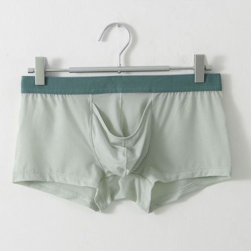 Clever-Menmode Sous-Vêtements Sexy Hommes Boxeurs Éléphant Nez Caleçon Mâle Culotte Glace Soie U Convexe Longue Pochette Pour Pénis Boxershorts