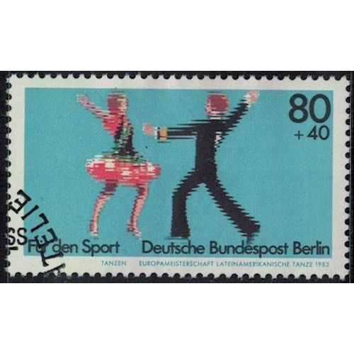 Allemagne 1983 Oblitéré Used Pour Le Sport Danse Latino-Américaine Y&t De-Be 659 Su