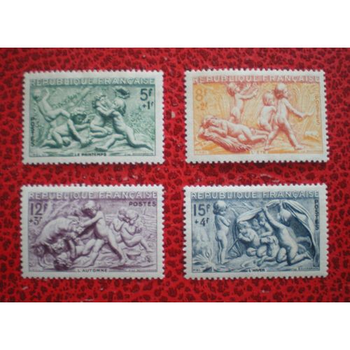 Série Des Saisons - Série Complète De 4 Timbres Neufs ** - France - Année 1949 - Y&t N° 859, 860, 861, Et 862