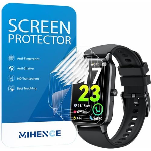 Lot De 6 Films De Protection D'écran Compatibles Avec La Montre Connectée Dyurwa/Soudorv 1,57"" P97 - En Tpu Hd - Pour Tracker D'activité P97 1,57