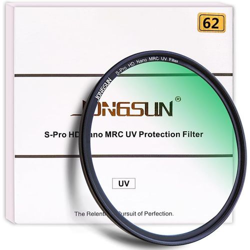 Filtre UV 62mm,S-Pro HD Nano MRC 16-Couches Multicouche Revêtement,Schott B270,Caméra Protection UV Filtre