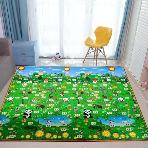 Tapis de jeu épais pour bébé, 200x180cm, jouets pour enfants, tapis de jeu entier, tapis de développement, tapis rampant, tapis de sécurité pour bébé, cadeau-180x120x0.5cm-Animal Kingdom