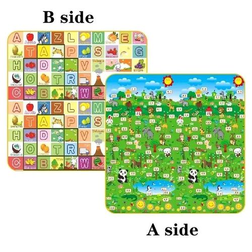 Tapis de jeu épais pour bébé, 200x180cm, jouets pour enfants, tapis de jeu entier, tapis de développement, tapis rampant, tapis de sécurité pour bébé, cadeau-180x120x1cm-Animal World