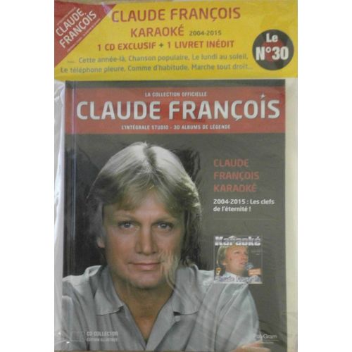 Cd + Livret Claude François N°30 Karaoké 2004 2015