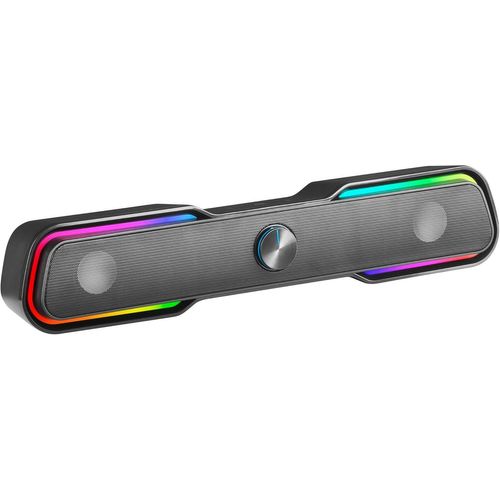 SHIBA-MSBX, Barre de Son Gaming 10W, Éclairage RGB Dynamique, Processeur Sonore DSP, Bluetooth 5.0 + Jack, Son Spatial Multi-Nivea[1