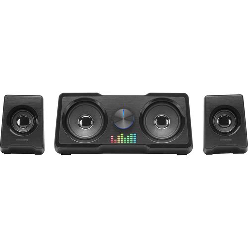 SHIBA-MS22, Haut-parleurs Gaming Compactes 2.2, RGB Flow, Subwoofer + 4 Haut-parleurs Actifs, DSP Sound 35W, Noir[152]