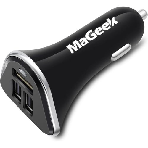 Huag-® 6.8a / 34w 3-Port Chargeur De Voiture Avec Unicharge Technology Pour Iphone 7/7 Plus, 6/6 Plus, Ipad Air 2 / Mini 3, Samsung Galaxy S6 / S6 Edge Et Gps (Noir)