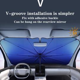 Parapluie pare-brise de voiture, gain avant automobile pliable