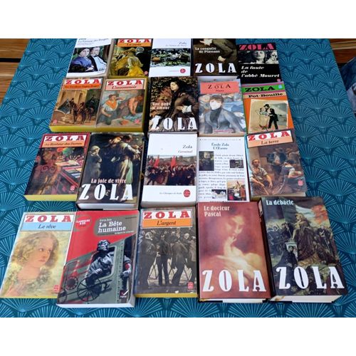 Lot Emile Zola Intégrale Les Rougon Macquart 20 Tomes Bon État La Fortune Des Rougon / La Curée / Le Ventre De Paris / La Conquête De Plassans / La Faute De L' Abbé Mouret /Son Excellence ...