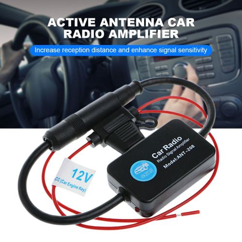 Amplificateur De Signal Fm Universel Pratique, Antenne De Voiture Anti-Interférence, Amplificateur Radio, Pièces Automobiles
