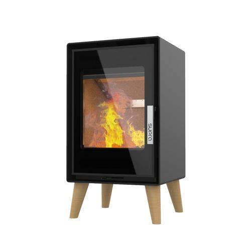 Poêle à bois JACCO SUR PIED 4.8KW en acier - étanche - eco design