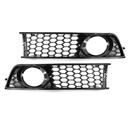 Vodool ? Grille De Phares Antibrouillard Pour Audi A4 B6 De 2002 À 2005, Couvercle De Protection Pour Pare-Choc
