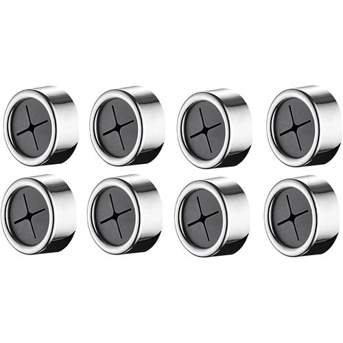 HUAG-Lot de 8 Porte-Torchons Autocollant, Ronde Porte Torchon Ventouse, Attache Torchon, Accroche Torchons Adhesif, Sans Perçage Ronde Crochet à Serviette, pour Salle de Bain, Cuisine et Ménage