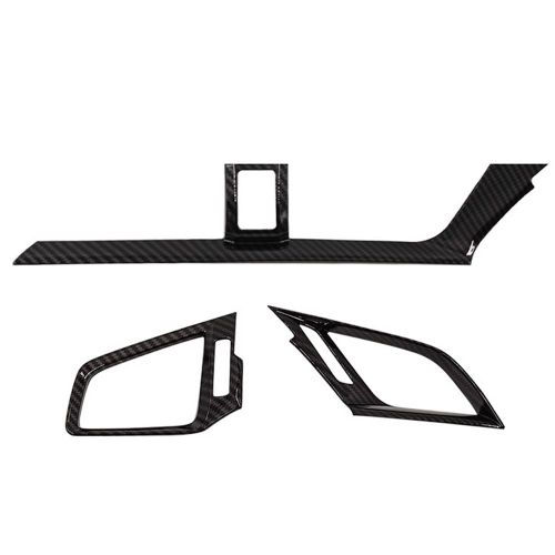 Couvercle De Sortie D'air Pour Tableau De Bord De Voiture En Fiber De Carbone, 3 Pièces, Cadre De Garniture Pour Honda Civic Sedan 2016 2017 2018 2019 2020 2021