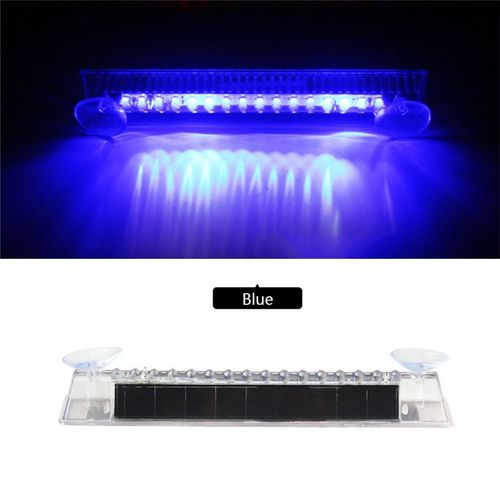 Lampe D'alarme De Voiture Universelle À 16led, Fausse Énergie Solaire, Système De Sécurité, Alerte De Vol, Flash Clignotant, Anti-Vol, Attention, 1 Pièce