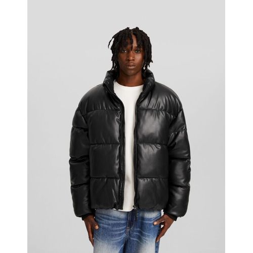  Doudoune En Similicuir Homme M Noir