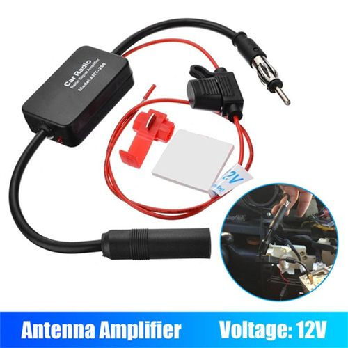 Amplificateur De Signal Universel De Radio De Voiture, Amplificateur D'antenne Fm/Am 12v