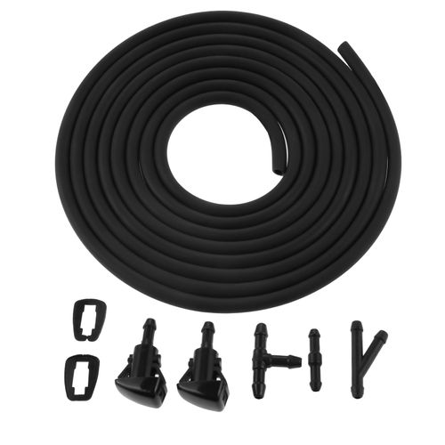 Kit De Pulvérisation De Buse De Lavage De Pare-Brise Pour Chrysler Dodge Jeep Ram, 2 Pièces, Accessoires De Voiture, Haute Qualité, Modèles Universels Adaptés