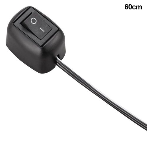 Interrupteur De Voiture Universel, Dc 12v, 60cm, 1m, Interrupteur À Bascule Avec Câble, Pour Anneau Antibrouillard, Lumières De Conduite, Néon