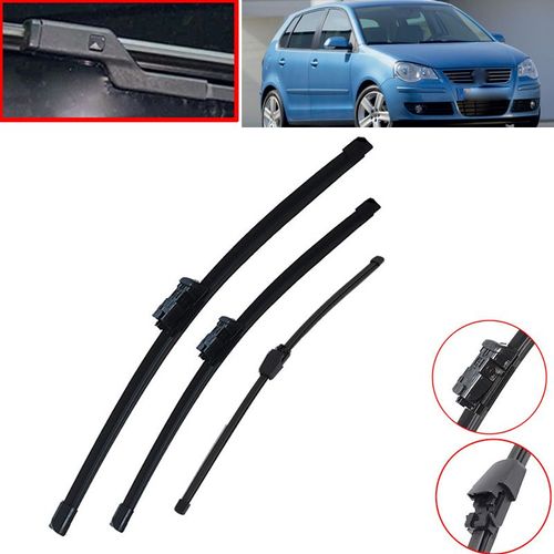 Jeu De Balais D'essuie-Glace Avant Et Arrière, Pour Pare-Brise De Voiture, Pour Vw Polo Mk4 9n3 9n 2006 2007 2008 2009