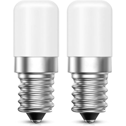 Ampoule Frigo Led E14 2w Blanc Froid 6000k, 15 Watts Équivalent Petit Edison À Vis, Pour Réfrigérateur Sewing Machine Lot De 2[Den5280865]