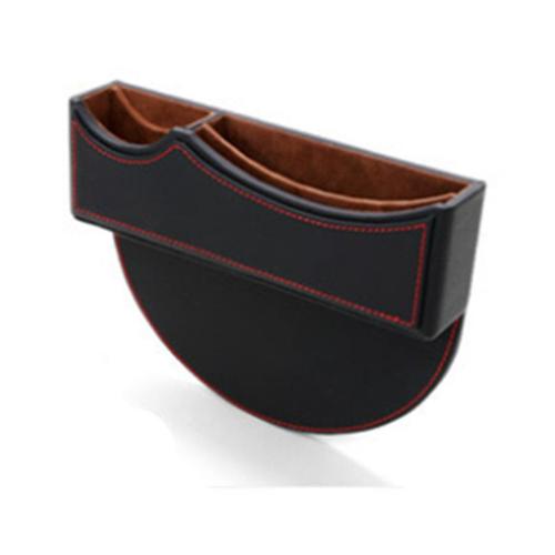 Boîte De Rangement En Cuir Pour Fentes De Siège De Voiture, Boîte De Rangement Pour Vw Audi Toyota Bmw Benz Accessoires De Voiture