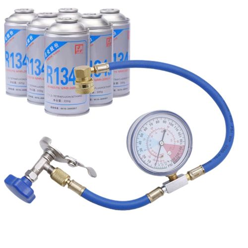 Outil De Remplissage Universel De Tuyau De Fréon, Remplissage De Climatisation De Voiture, Manomètre De Fourmi Indispensable Pour Voiture, R22, R134a