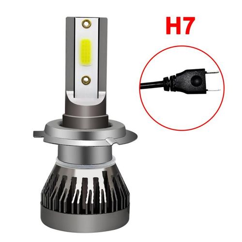 Mini Ampoule Antibrouillard Led Pour Voiture, Ampoule Cob, Feu Avant, Faisceau Unique, Lampe Automatique, 36w, 3600lm, Blanc, 6000k, 1 Pièce, 2 Pièces