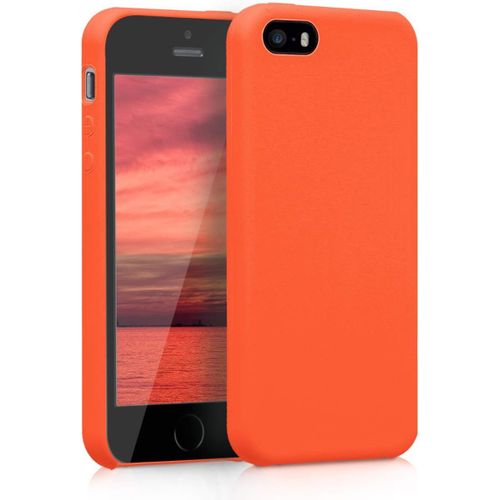 Housse Compatible Avec Apple Iphone Se (1.Gen 2016) / Iphone 5 / Iphone 5s Coque - Housse De Téléphone Protection Souple En Tpu Silicone - Orange[Mag5293339]