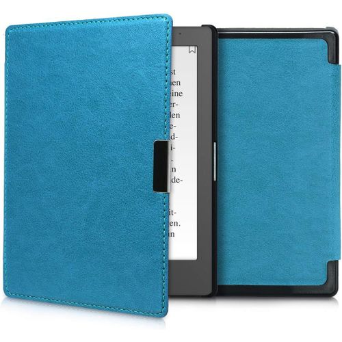 Étui Compatible Avec Kobo Aura Edition 1 Coque - Étui À Rabat Magnétique Tablette Ereader Similicuir - Pétrole[Ave5300891]