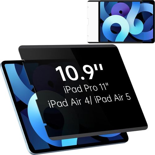 KGABERY-Magnétique Protecteur D'Écran Pour Ipad Pro 11 Pouces,Amovible Filtre De Confidentialité Pour Ipad Air 5/4 10.9 Pouces,Anti-Spy/Espion Film De Protection Pour Ipad 5Eme 4Eme Generation(2022/2
