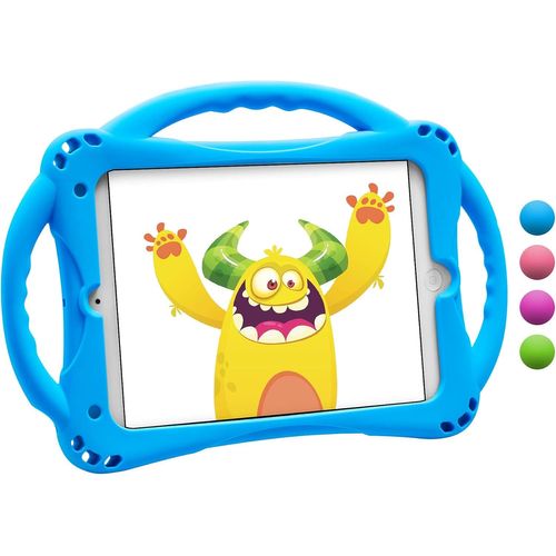 KGABERY-Coque Ipad Mini Enfant,Étui Antichoc Pour Ipad Mini 5/Mini 4/Mini 3/Mini 2/Mini 1(7.9 Pouces)¿Protection Maximale,Très Résistante En Silicone (Bleu)