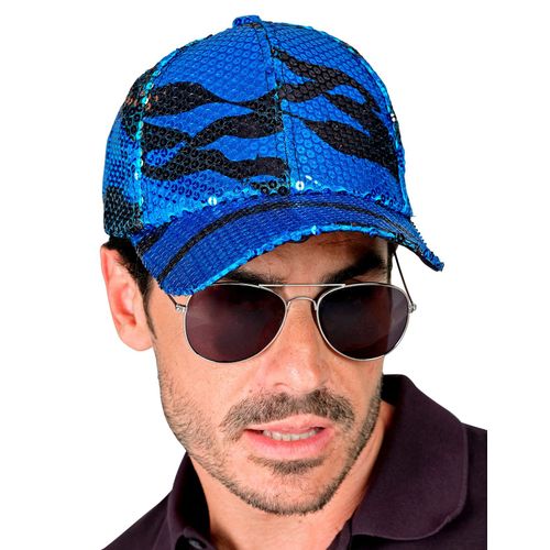 Casquette À Sequins Vague Bleue Adulte
