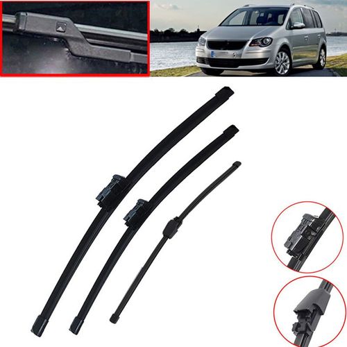 Jeu De Bornes D'essuie-Glace Pour Pare-Brise Avant Et Arrière De Voiture, Vw Touran 2007 2008 2009