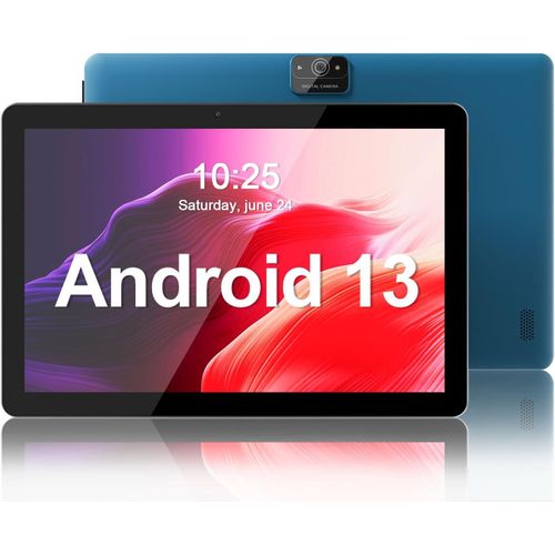 KGABERY-Tab 10 Pro Tablet 10 Inch Android 13 Tablet,64Gb Rom,Quad Core 1.6 Ghz Processor,512Gb Expandable,Dual Wifi,1280 * 800Hd Ips Screen,6000Mah Battery,Dual Camera