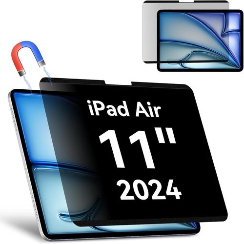 KGABERY-Filtre De Confidentialité Pour Ipad Air 11 Pouces 2024,Amovible Protection Ecran Pour Ipad Air 6 M2 (11 Pouces),Magnétique Filtre Anti-Espion/Spy Anti Lumiere Bleue Réutilisable